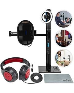 Marantz Professional Turret 1080p Broadcast & Podcast Video System, Video Calling Digital Webcam with Microphone and Deluxe Accessories