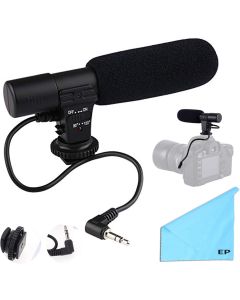 Digital Video Camera Studio/Stereo Shotgun Recording Microphone for Nikon Cameras Including Nikon 1 V3, Nikon Coolpix P1000 & More.
